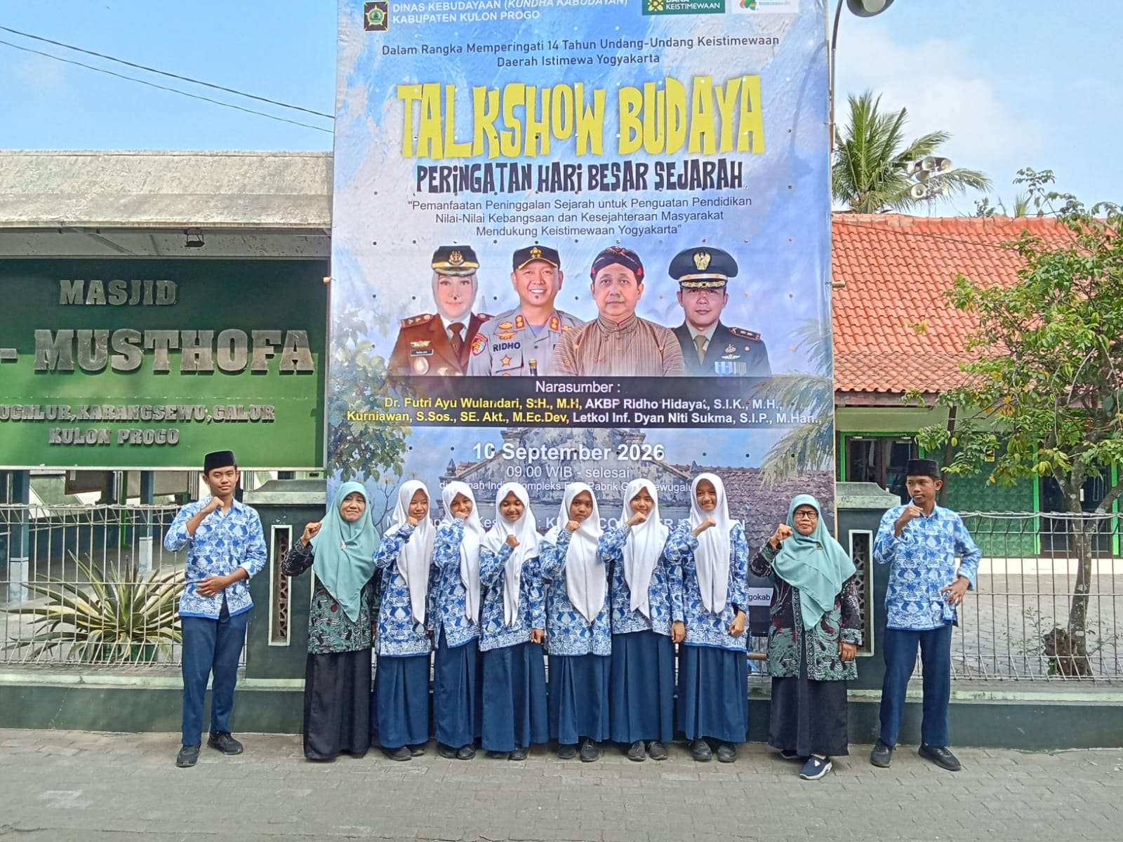 Memperingati 14 Tahun UU Keistimewaan DIY, MTsN 6 Kulon Progo Ikuti Talkshow Budaya
